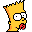 Baby Bart with pacifier icon